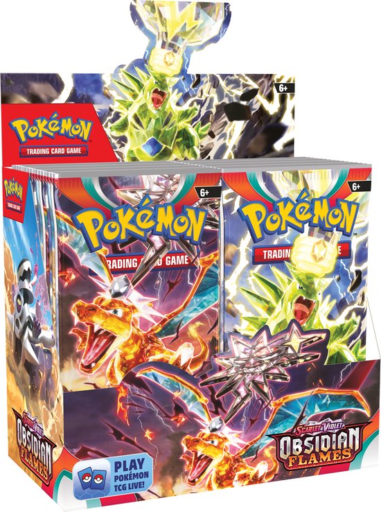 Pokémon Scarlet & Violet Obsidian Flames Booster box - 36 Booster Packs